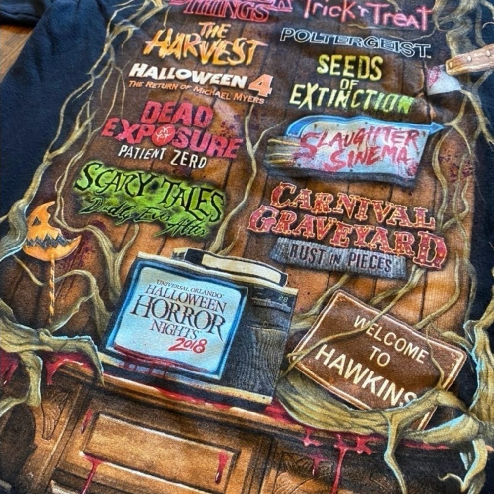 Park Exclusive HHN 2018 commemorative shirt Halloween Horror Nights